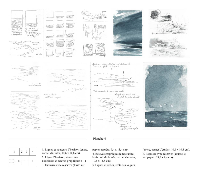 Planche 4 : Chloé Persillet, Structures d’horizon et crêts des vagues.