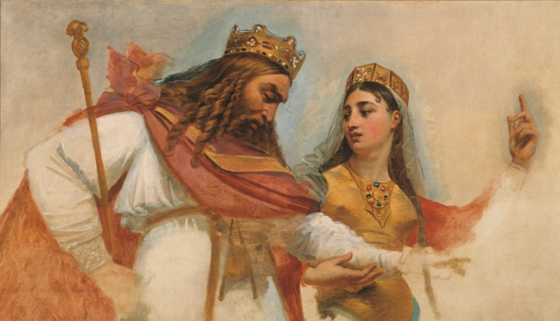 Figure 2. Antoine-Jean Gros, Esquisse pour la coupole du Panthéon (église Sainte-Geneviève), Clovis et Clotilde, Musée des Beaux-Arts de la ville de Paris, peinte en 1811.