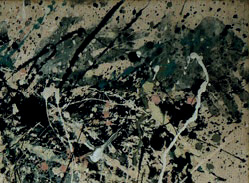 [Figure 7] Lavender Mist: Number One (1950), détail Oil, enamel and aluminium on canvas, 221 x 299.7 cm 