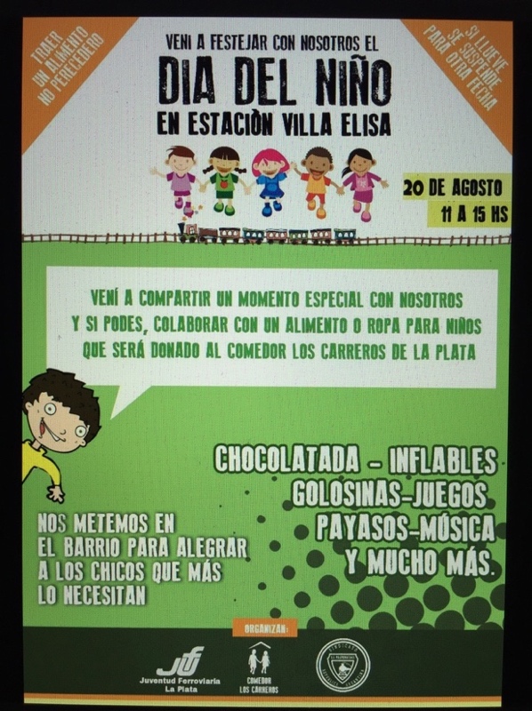 Fig. 5. Affiche de l’association « Comedor Los Carreros de La Plata » publiée à l’occasion de la « Journée des enfants » 