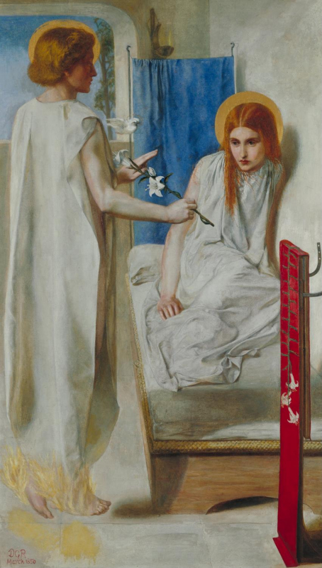 Fig. 2 – Dante Gabriel Rossetti, Ecce Ancilla Domini, 1849-1853, huile sur toile 