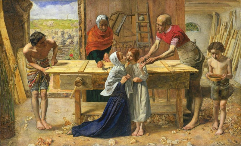 Fig. 3 – John Everett Millais, Christ in the House of His Parents, 1851, huile sur toile 